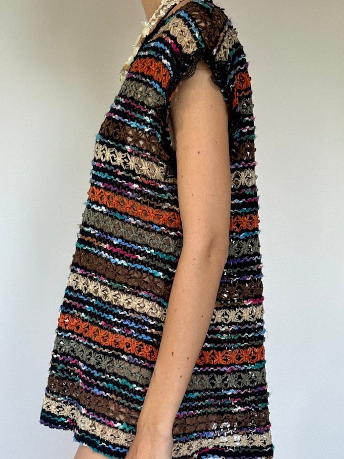 The Striped Crochet Tunic 6375