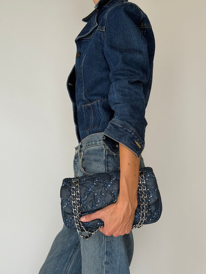 Vintage Denim Blazer Jacket 6325