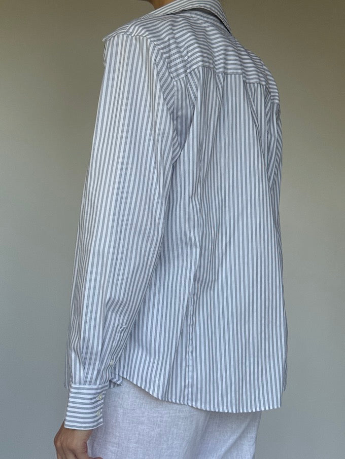 Vintage striped shirt white 6377