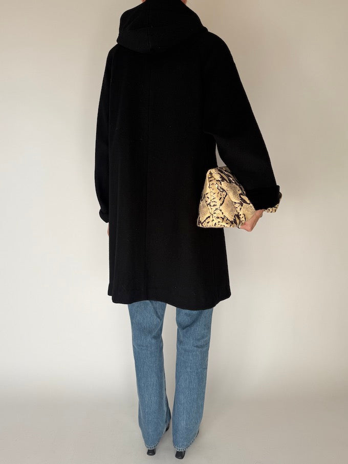 Vintage Wool Hooded Coat 6687