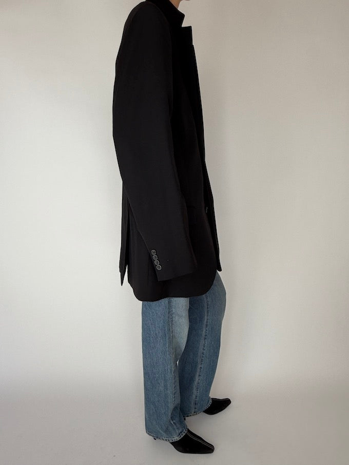Vintage Oversized Blazer Black 6245