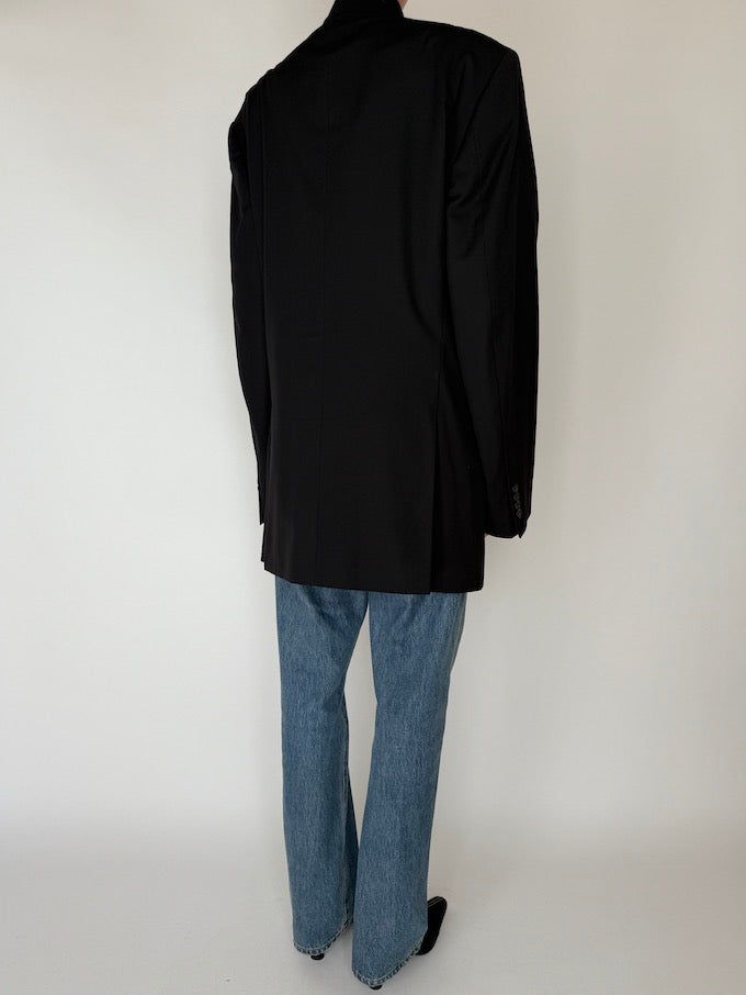 Vintage Oversized Blazer Black 6245
