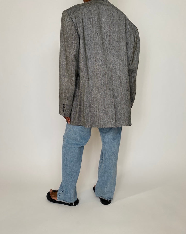 VINTAGE OVERSIZED GREY BLAZER 3939