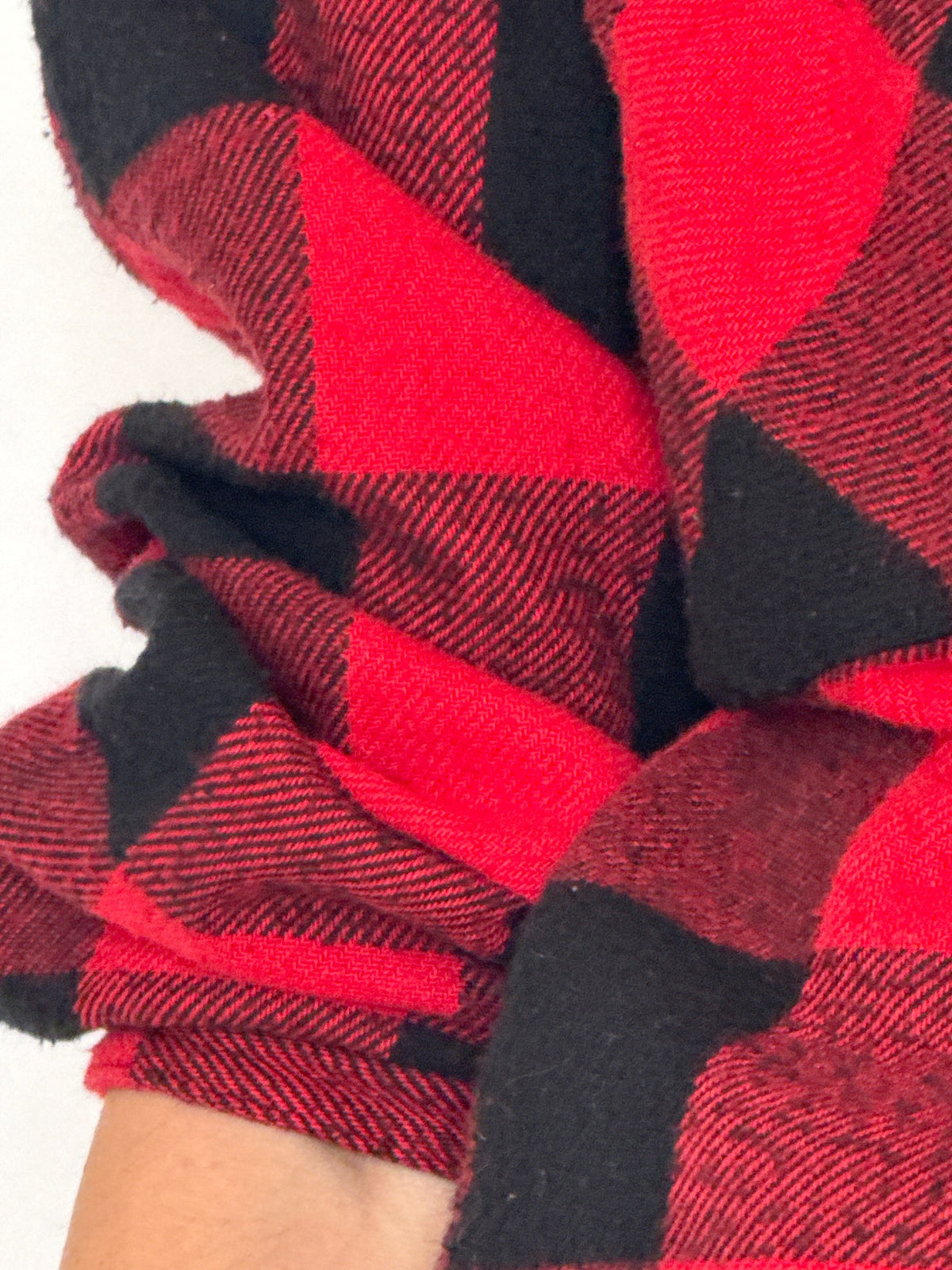 Vintage red and black buffalo plaid flannel shirt