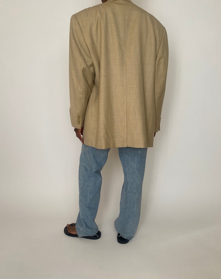 VINTAGE BEIGE RALPH LAUREN BLAZER 3946