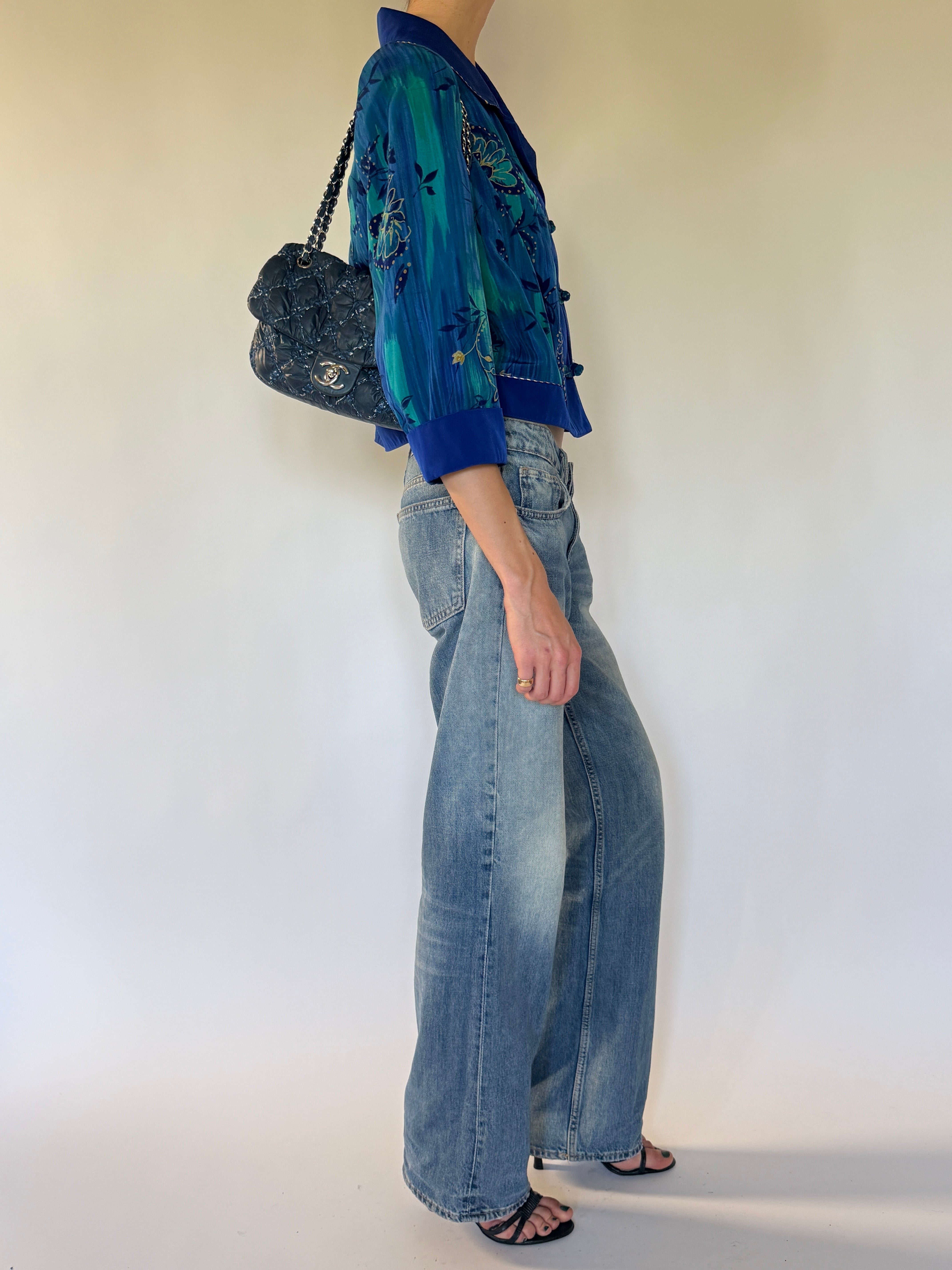 Vintage floral jacket side view