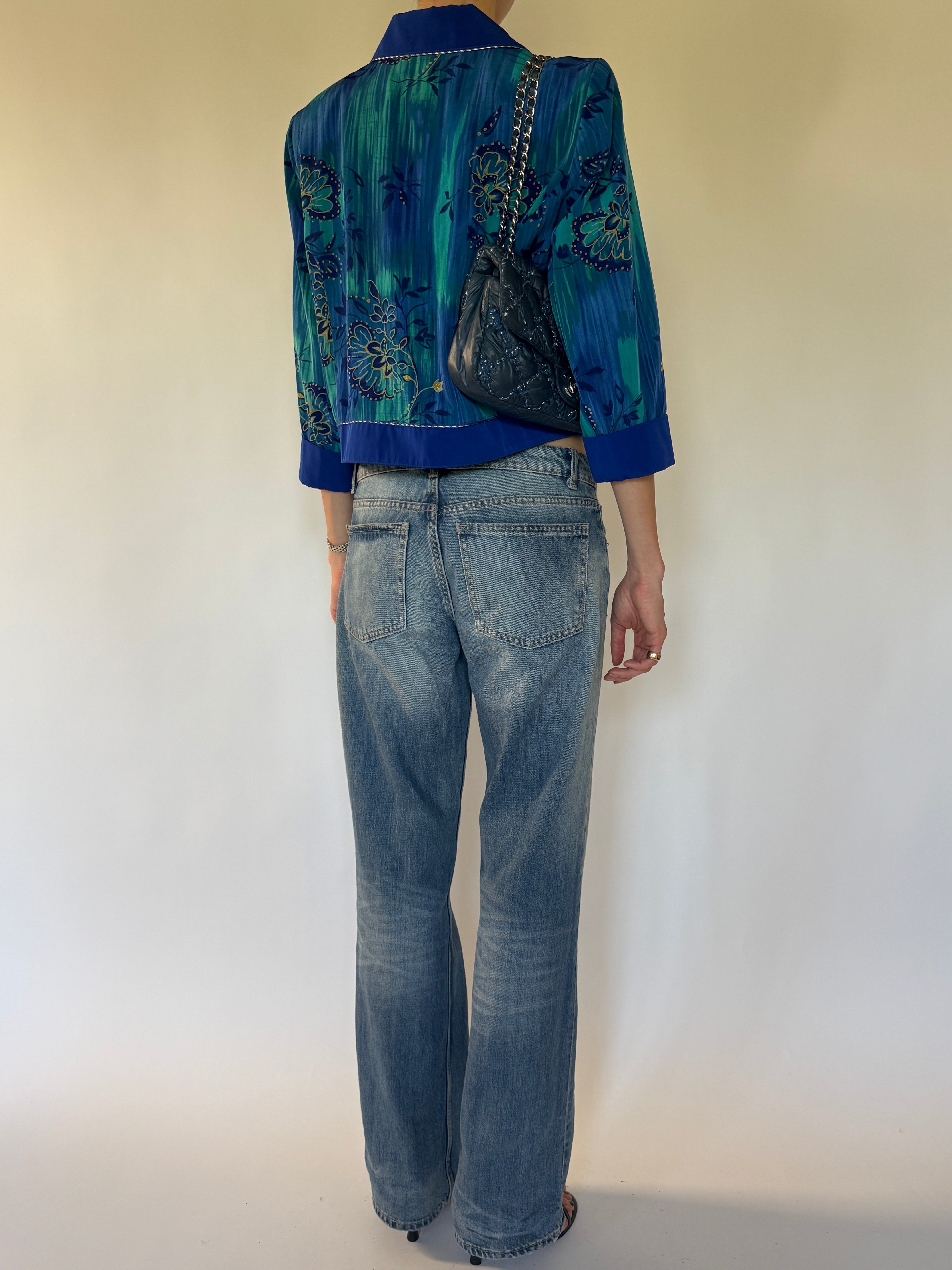 Vintage floral jacket back view
