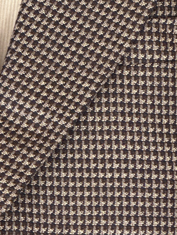 Vintage Houndstooth Wool Blazer 6693