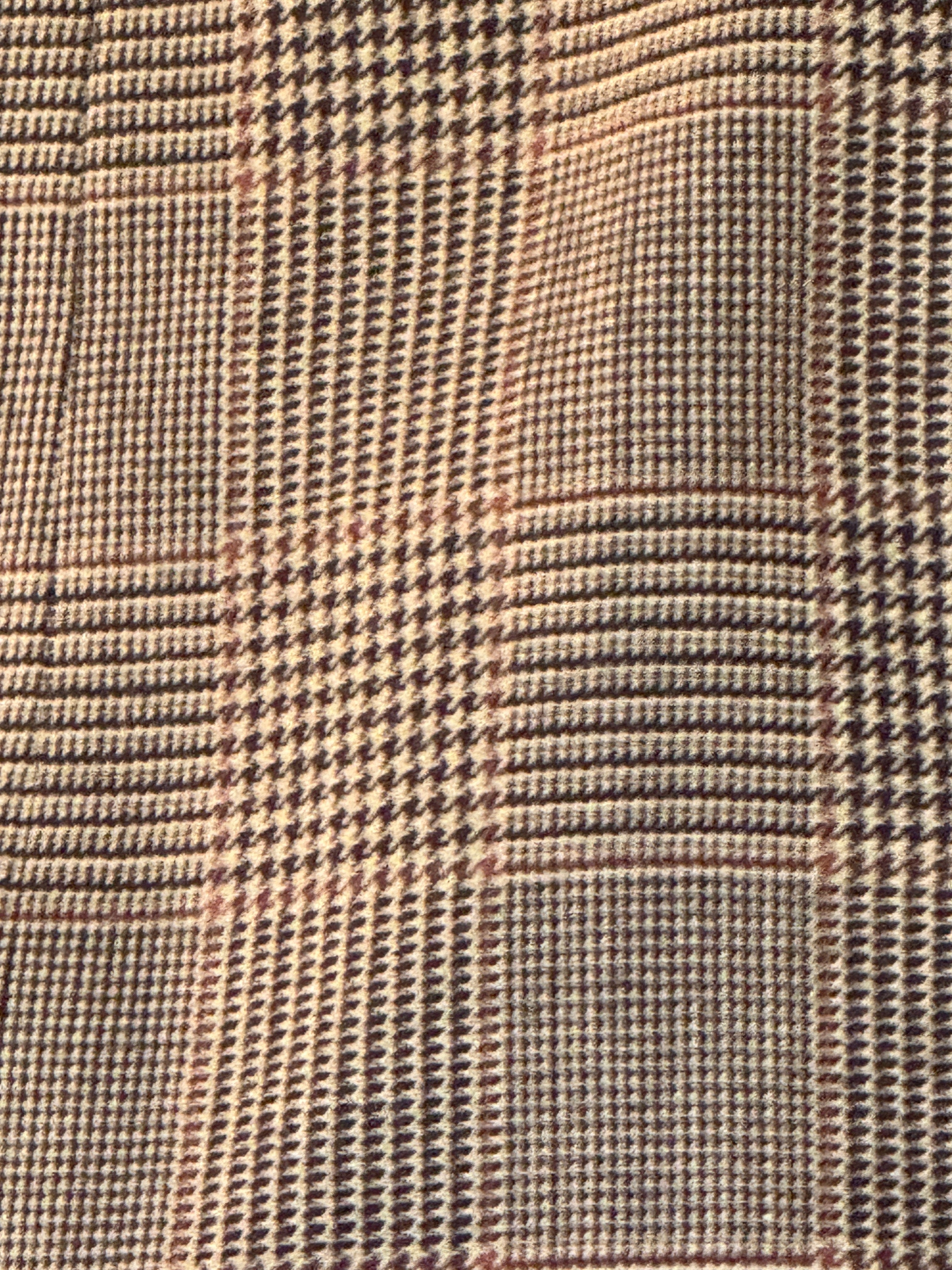 Vintage worsted wool fabric close-up