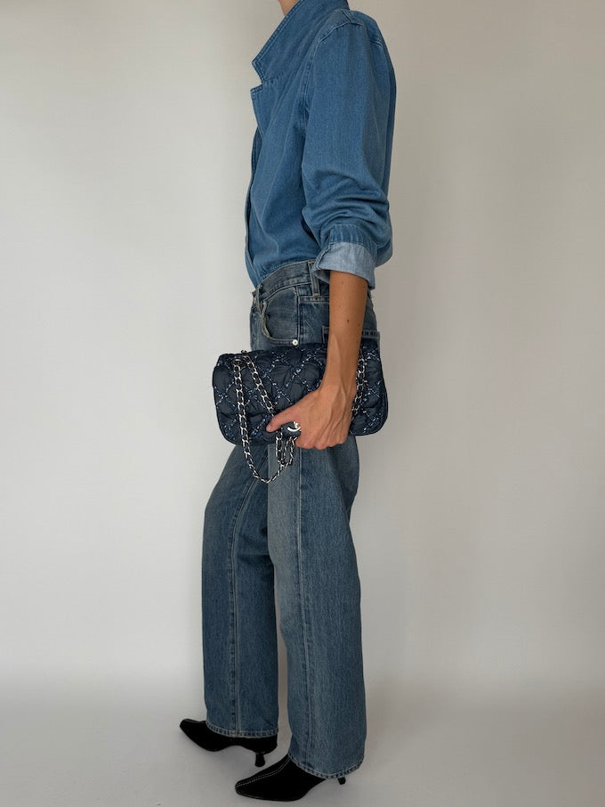 Vintage Denim Blazer Jacket/Shirt 6322