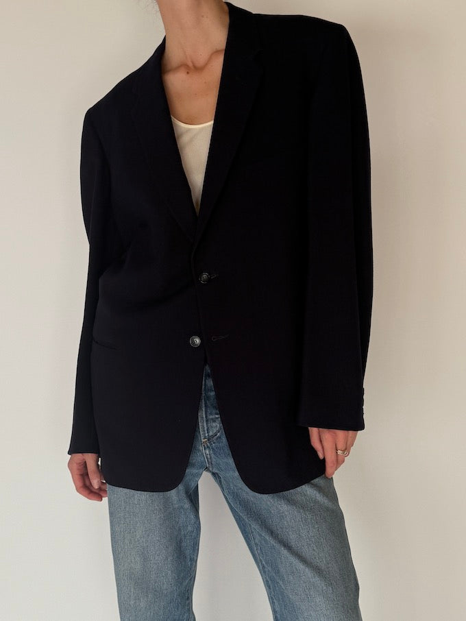 Vintage Oversized Black Blazer 6695