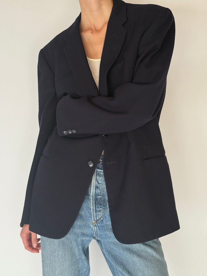 Vintage Oversized Black Blazer 6695