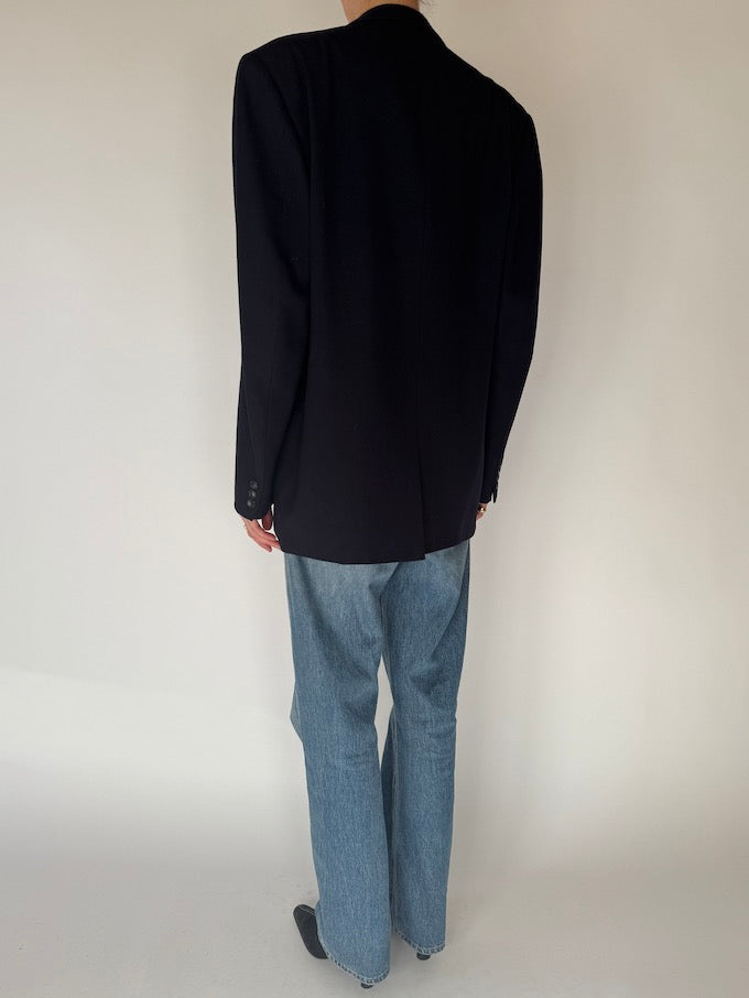 Vintage Oversized Black Blazer 6695
