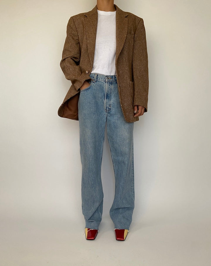 VINTAGE BROWN BLAZER 2493