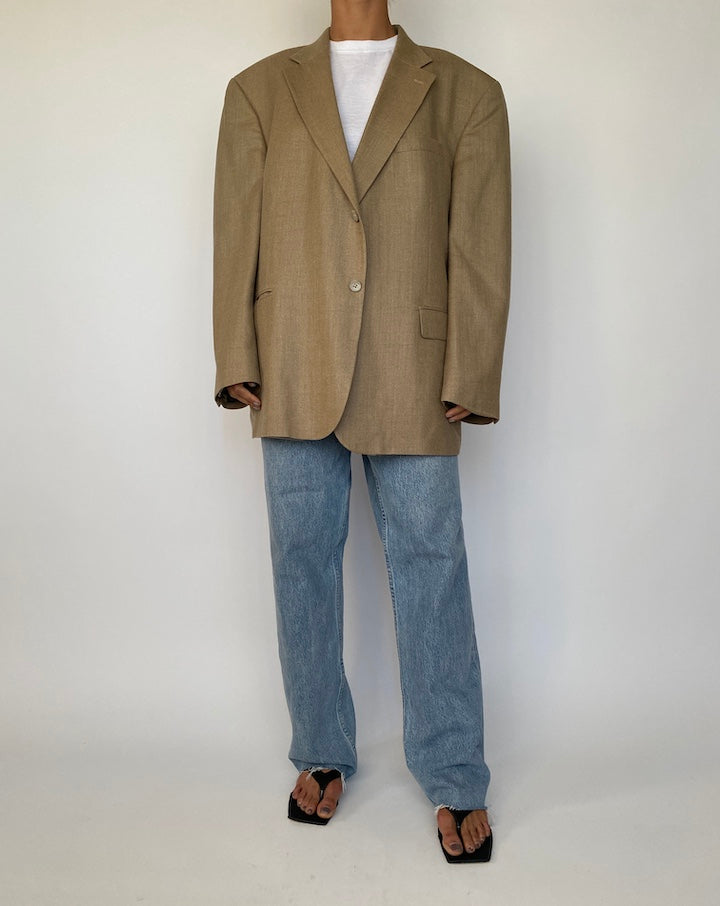 VINTAGE BEIGE OSCAR DE LA RENTA BLAZER 2495
