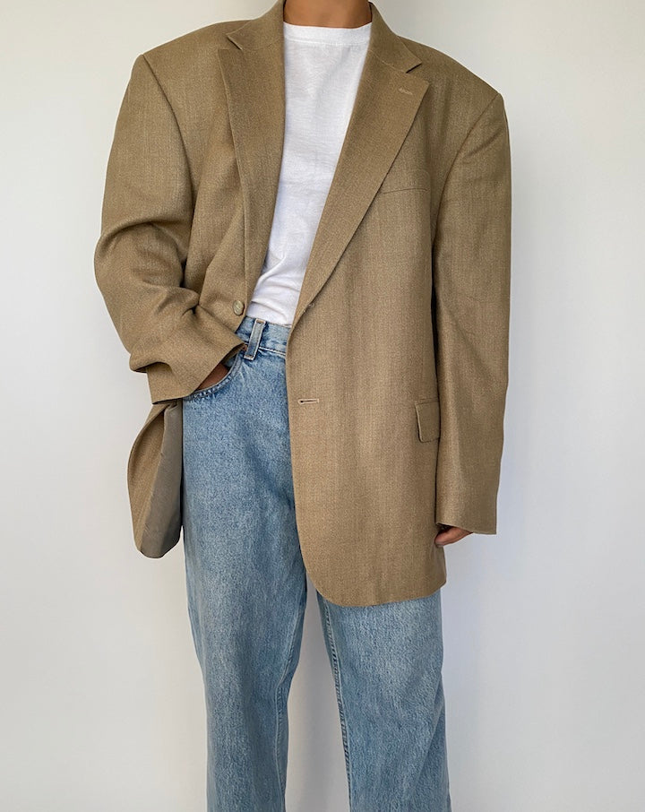 VINTAGE BEIGE OSCAR DE LA RENTA BLAZER 2495