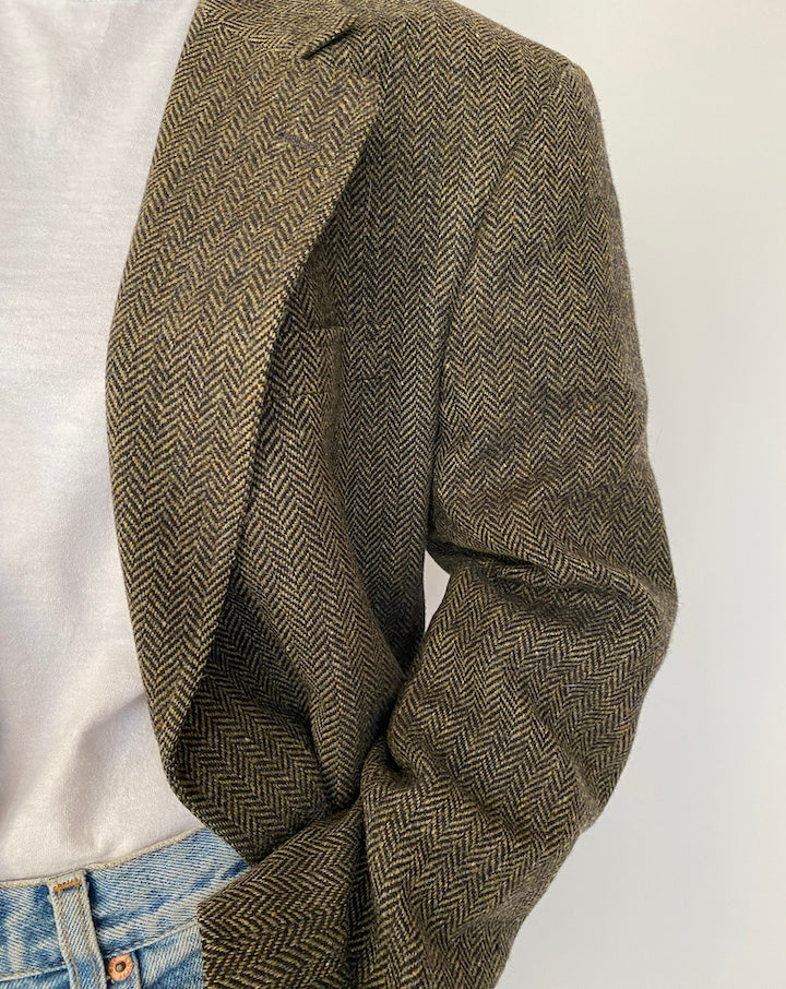 VINTAGE FISHBONE BLAZER 2497