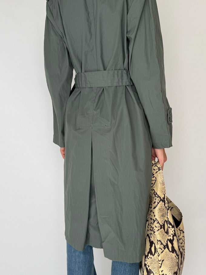 Vintage Trench Coat Green 6165