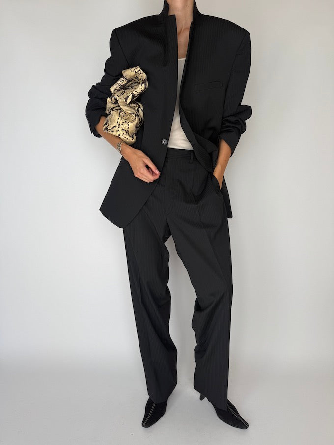 Black Pinstripe Suit set 5959