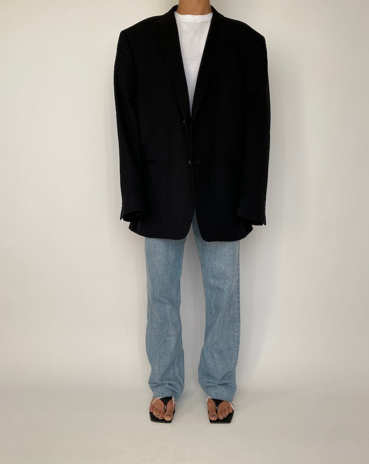 VINTAGE CASHMERE-WOOL BLENDED BLAZER 2502