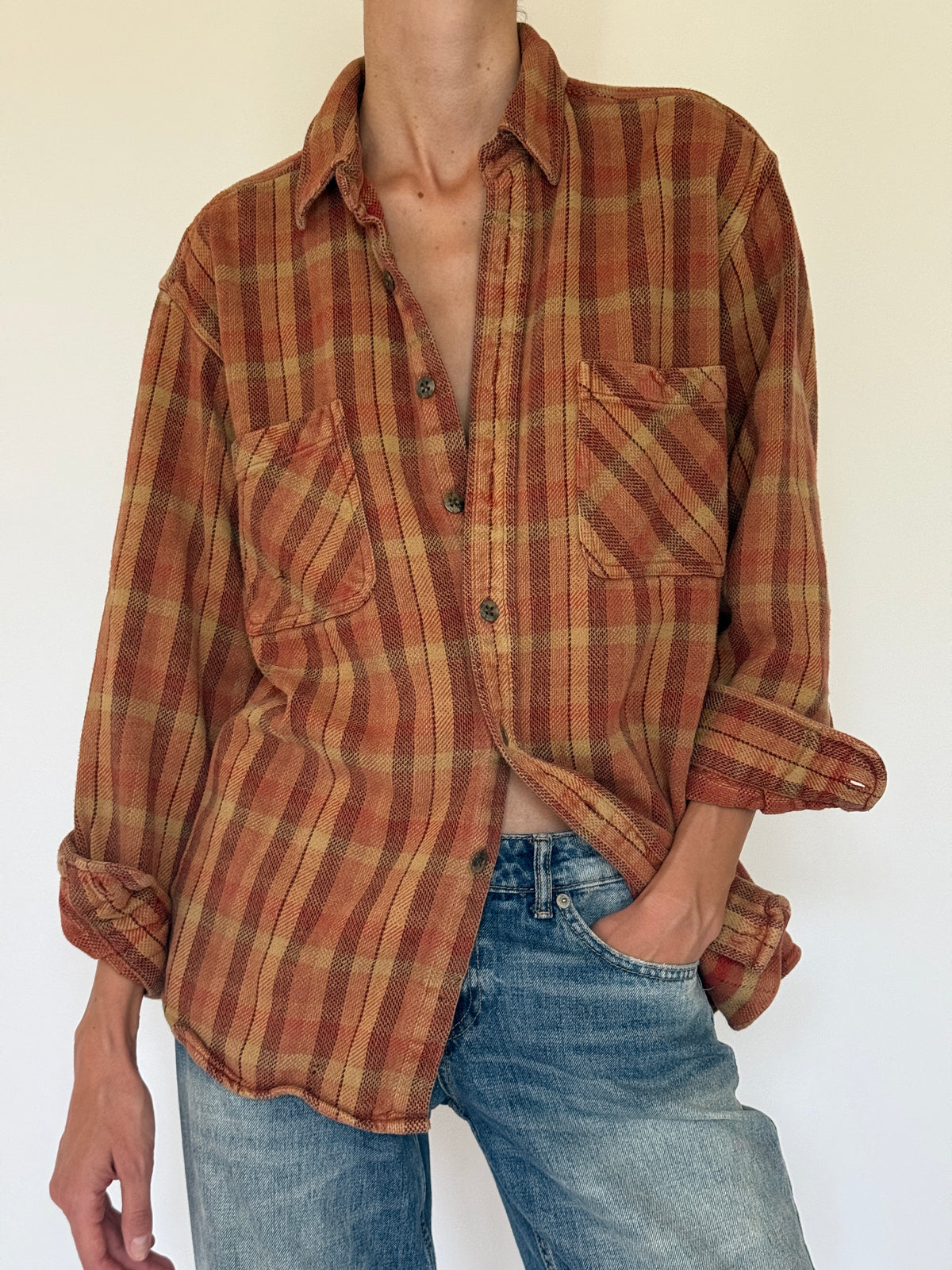 Vintage shirt fabric detail