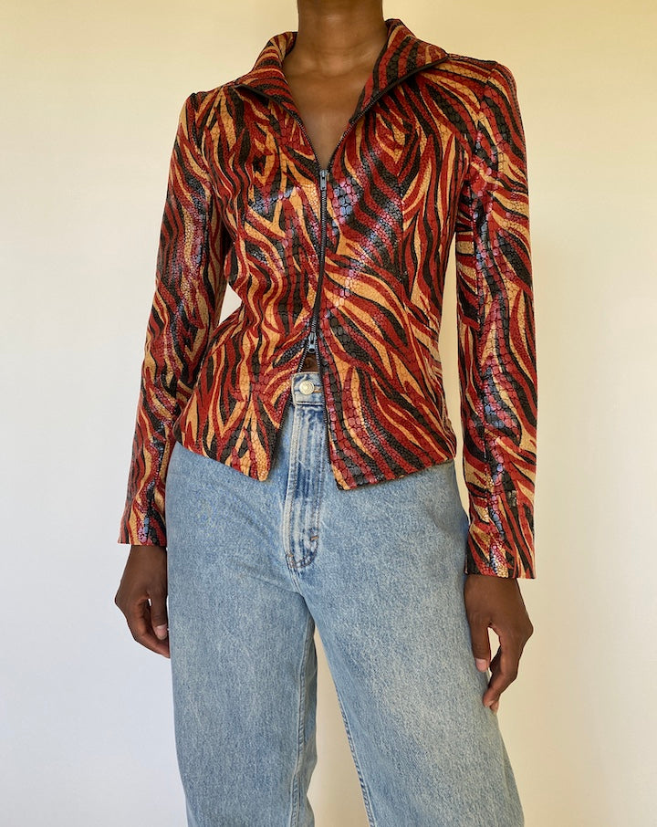 VINTAGE PATTERNED JACKET 3971