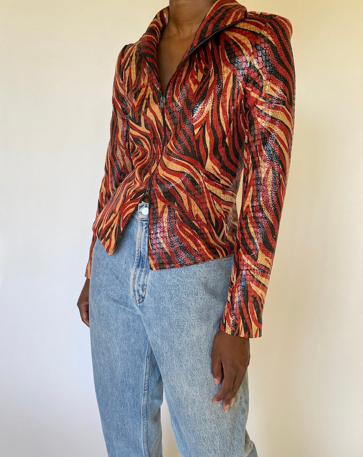 VINTAGE PATTERNED JACKET 3971