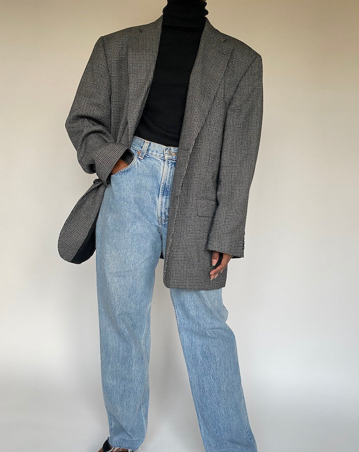 VINTAGE GREY BLAZER 1708