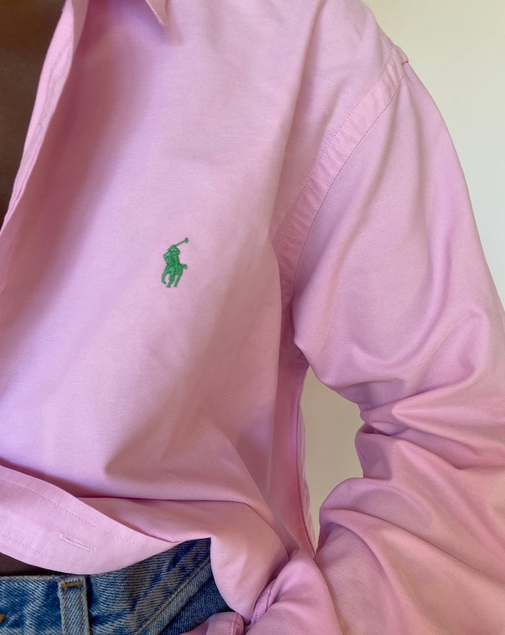 VINTAGE OVERSIZED PINK RALPH LAUREN SHIRT 3975