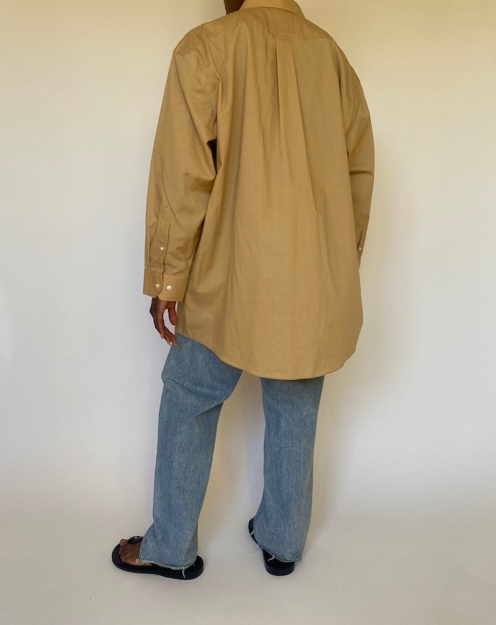 VINTAGE OVERSIZED TAN SHIRT 3976