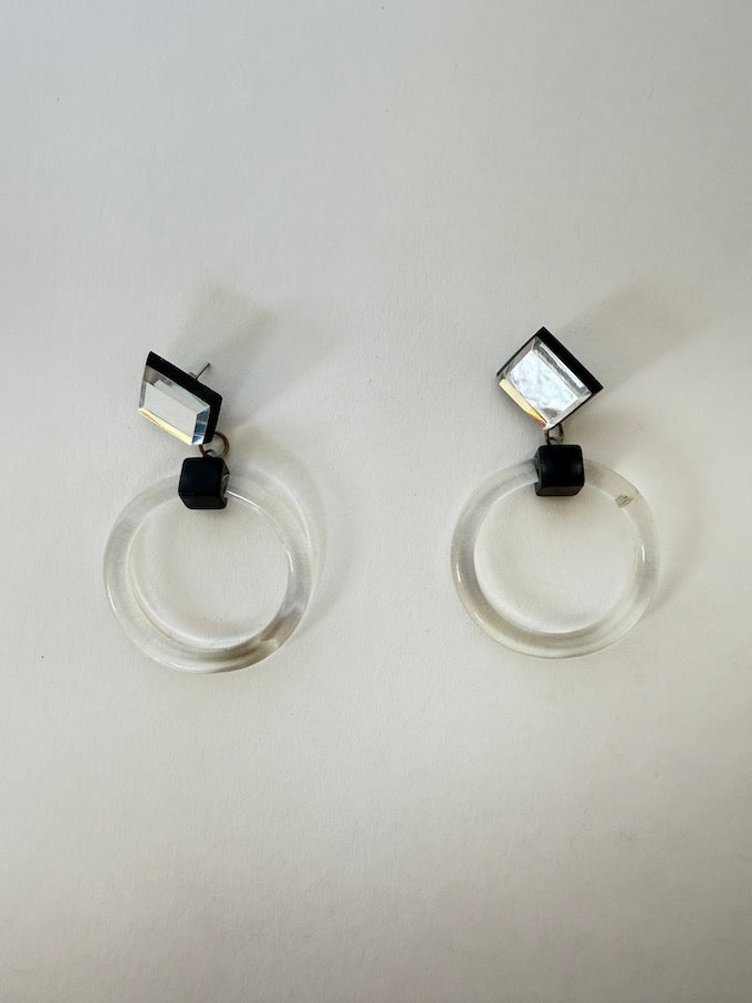 Vintage Drop hoop Earrings