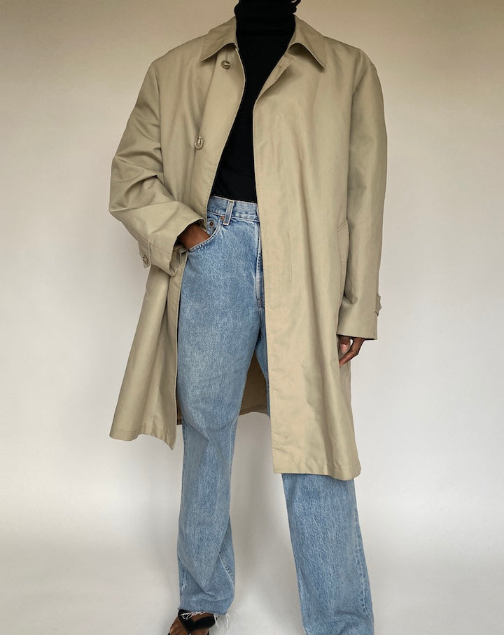 VINTAGE BEIGE LONG COAT 1711