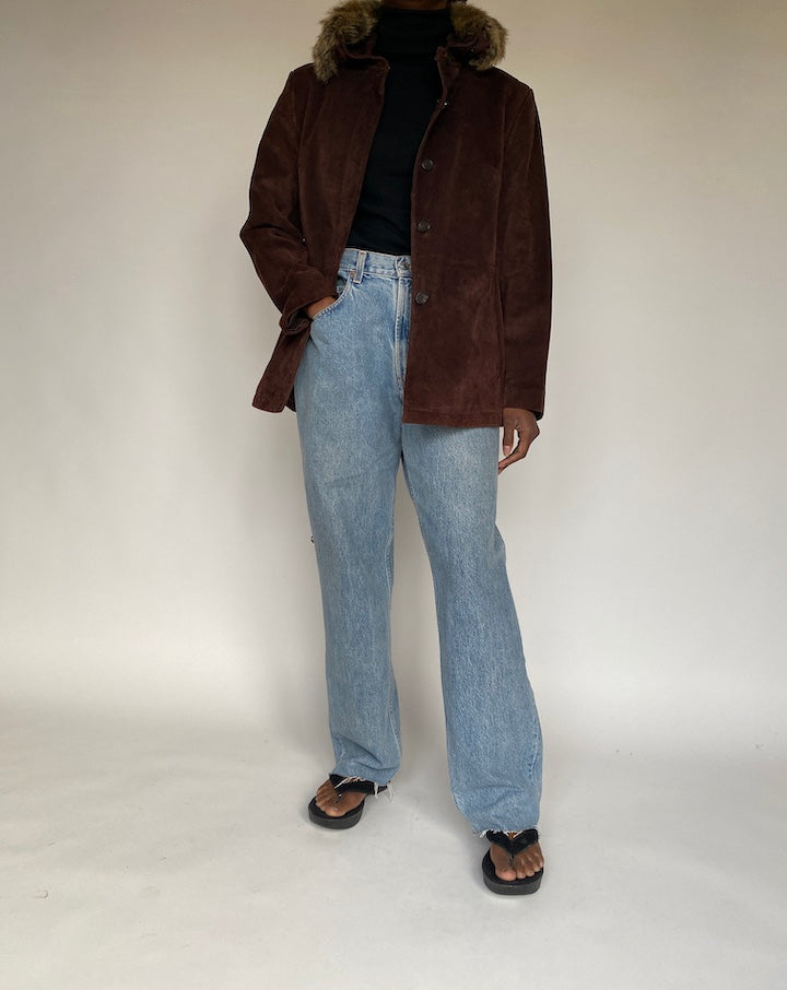 VINTAGE BROWN SUEDE JACKET