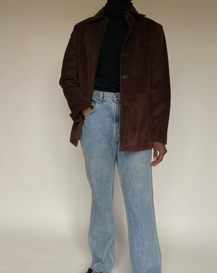 VINTAGE BROWN SUEDE JACKET