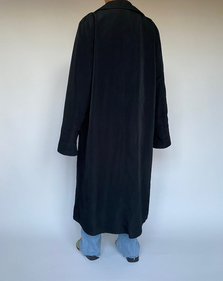 VINTAGE OVERSIZED BLACK COAT 3016