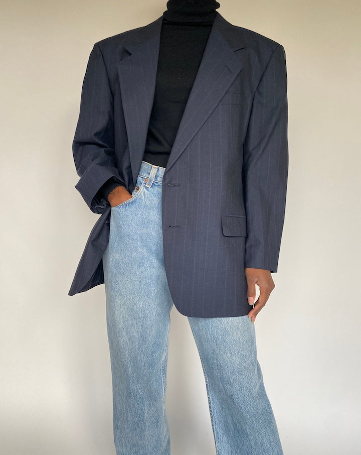 VINTAGE PISNTRIPED BLAZER 1723