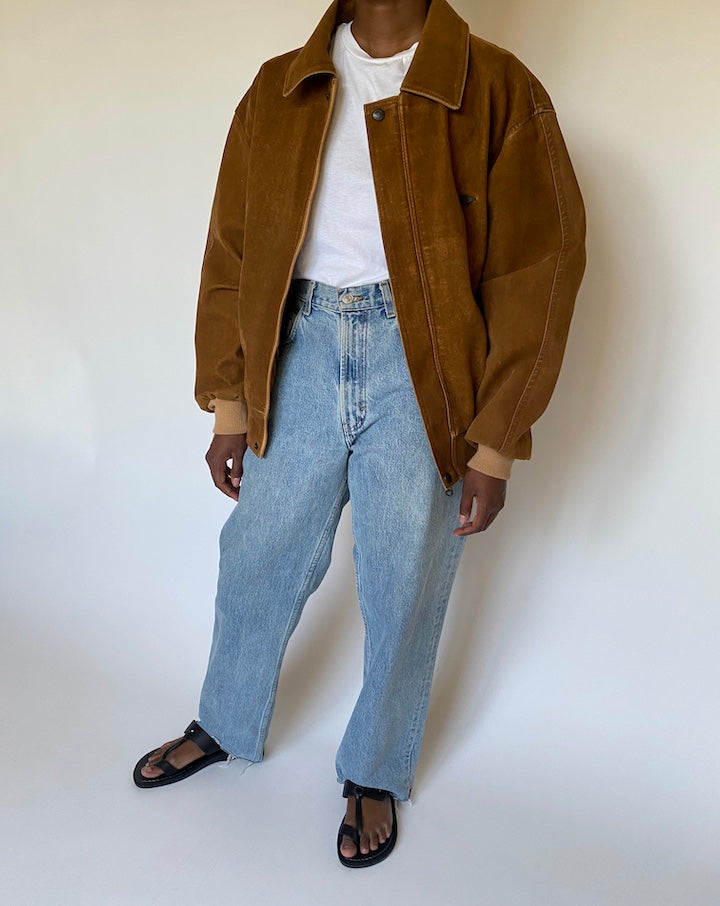 VINTAGE BOXY BROWN JACKET 3999