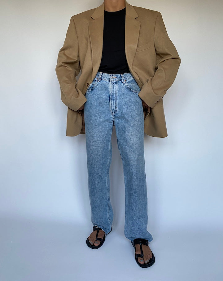 VINTAGE BEIGE CASHMERE BLAZER 3021