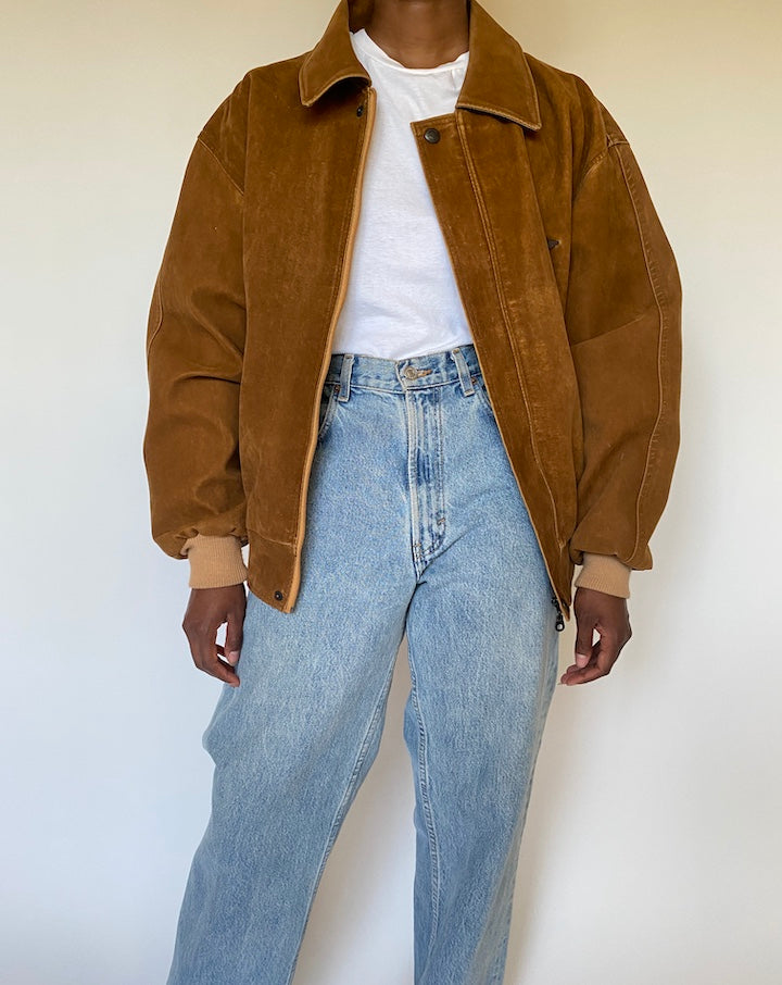 VINTAGE BOXY BROWN JACKET 3999