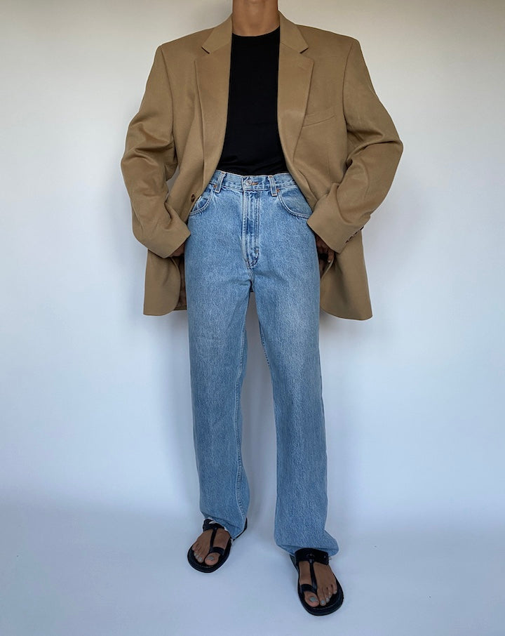 VINTAGE BEIGE CASHMERE BLAZER 3021