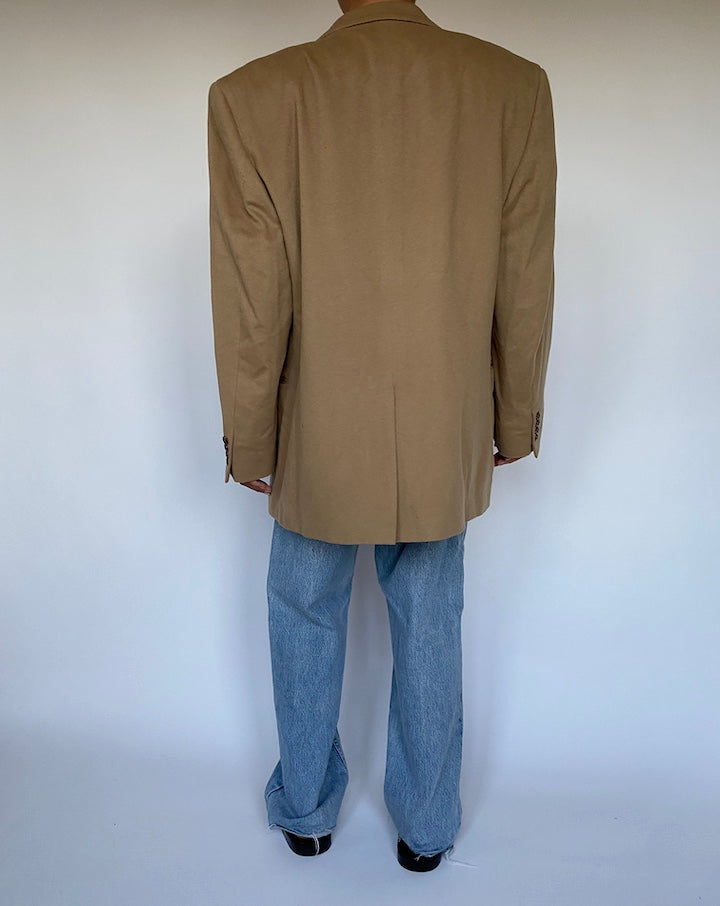 VINTAGE BEIGE CASHMERE BLAZER 3021