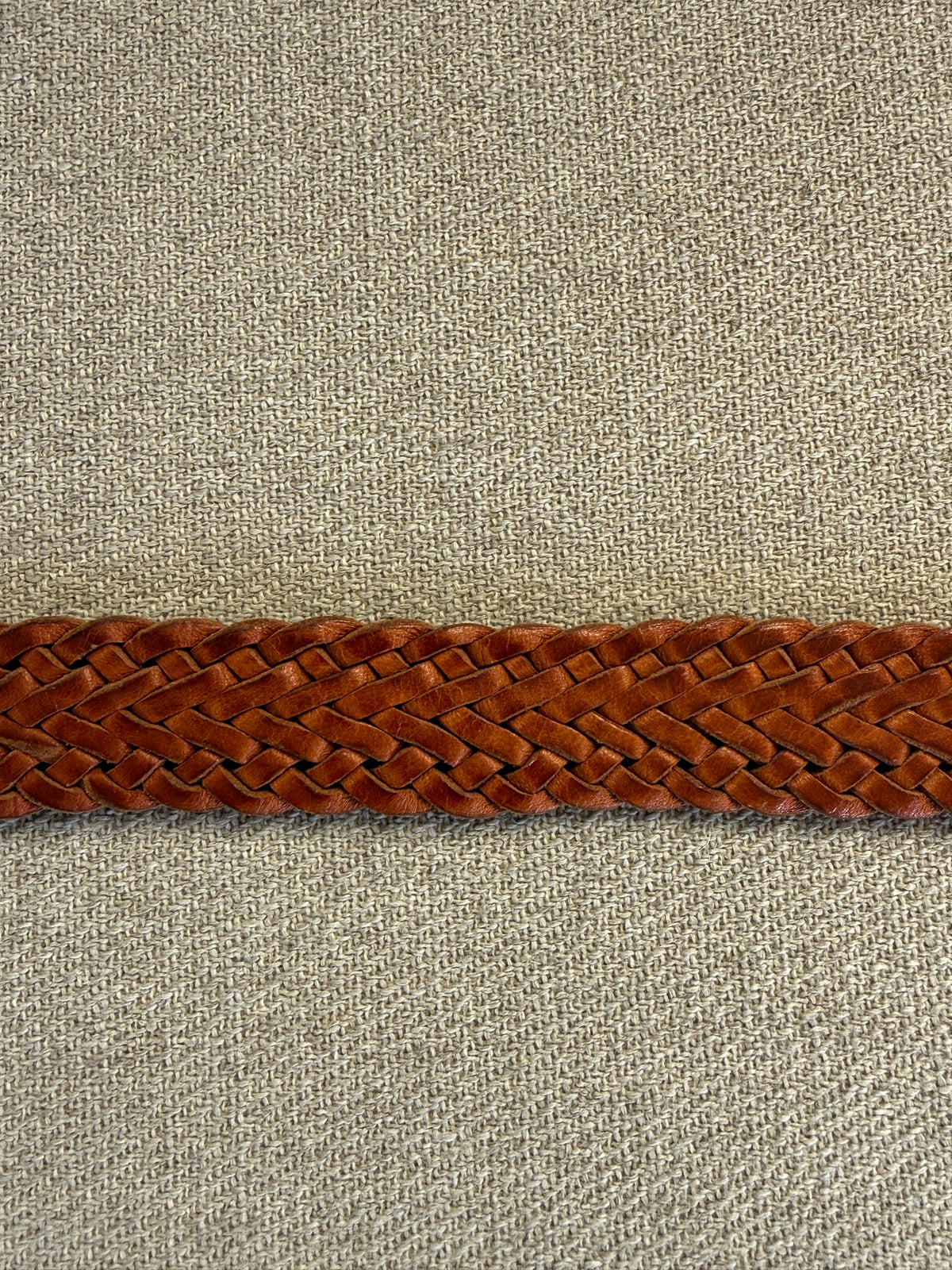 Vintage Brown Braided Western Belt 8492
