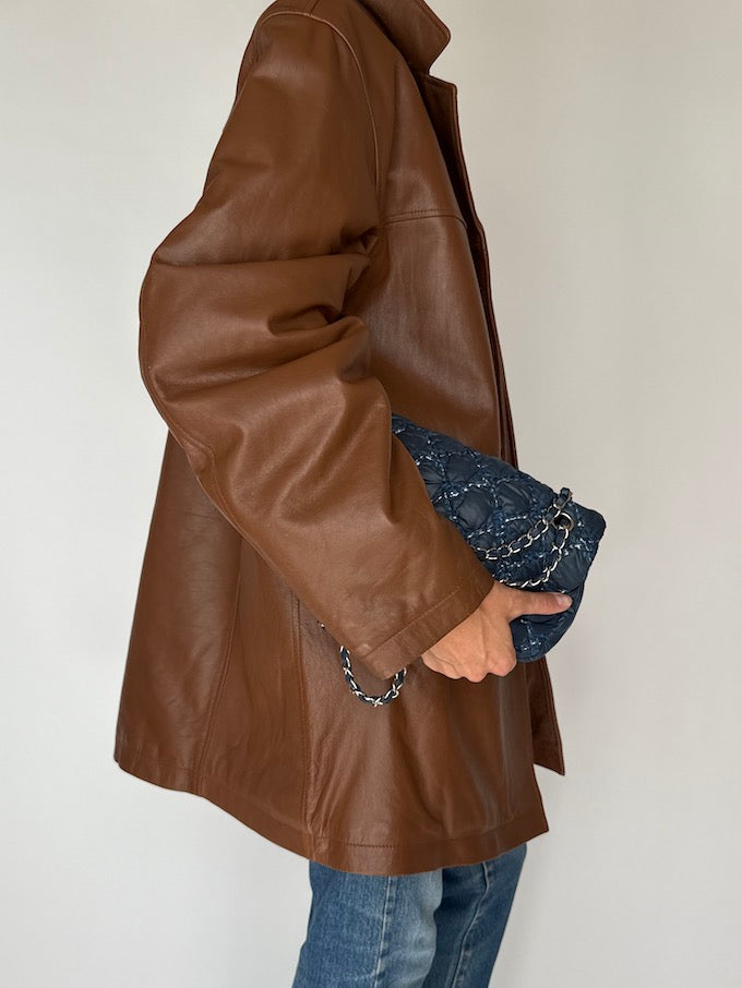 Vintage Oversized Leather Jacket 6076