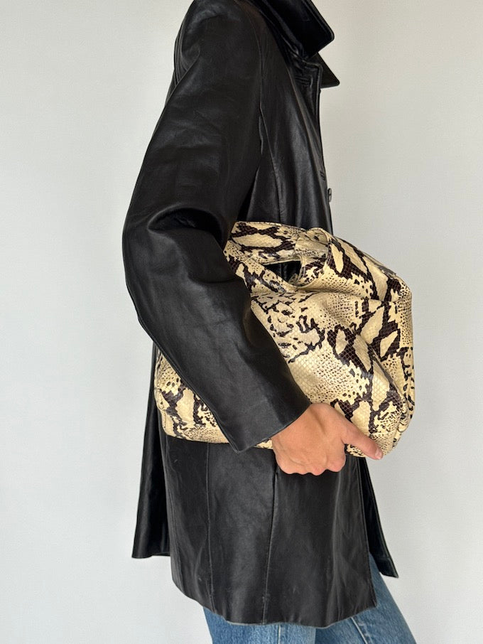 Vintage Leather Jacket Black 6348