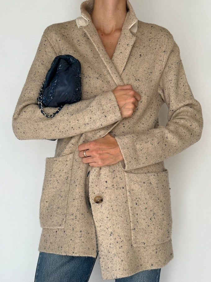 Vintage Sweater Cardigan Beige 6135