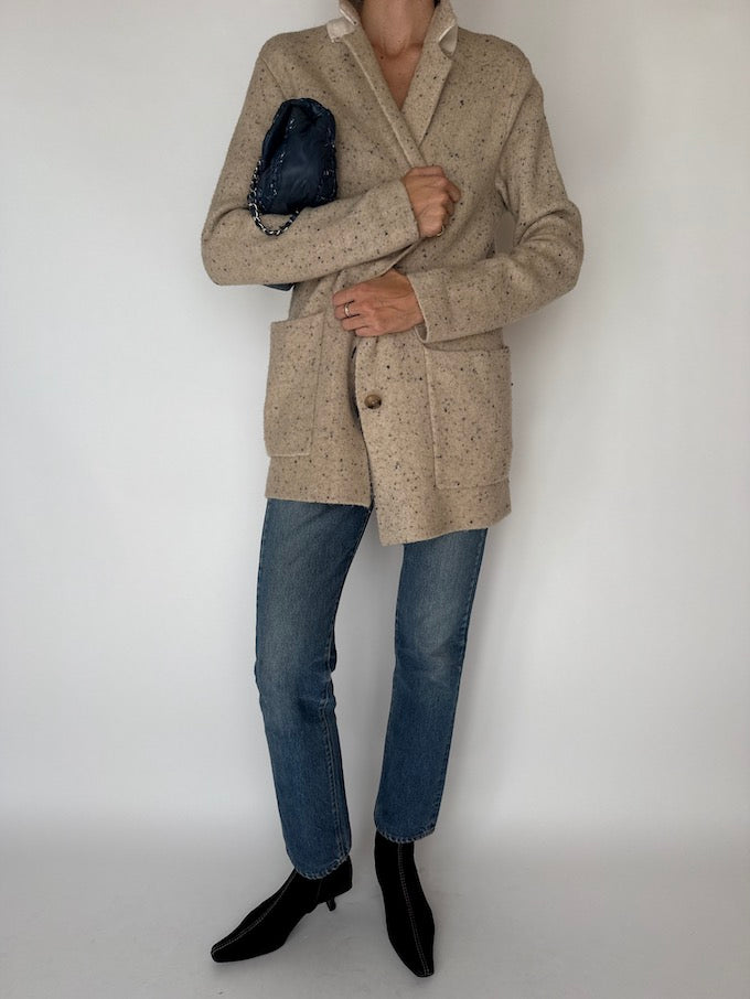 Vintage Sweater Cardigan Beige 6135