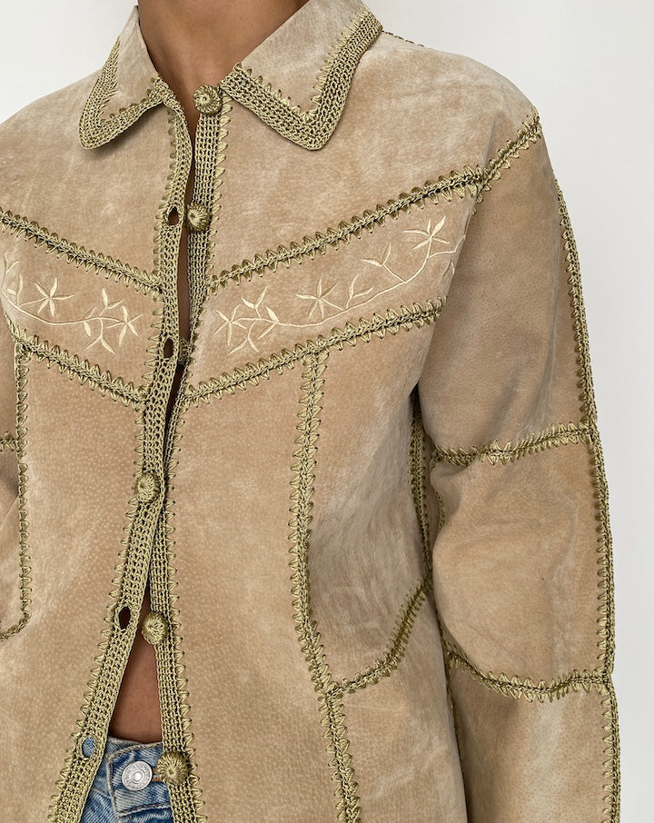 VINTAGE SUEDE LEATHER JACKET 2531
