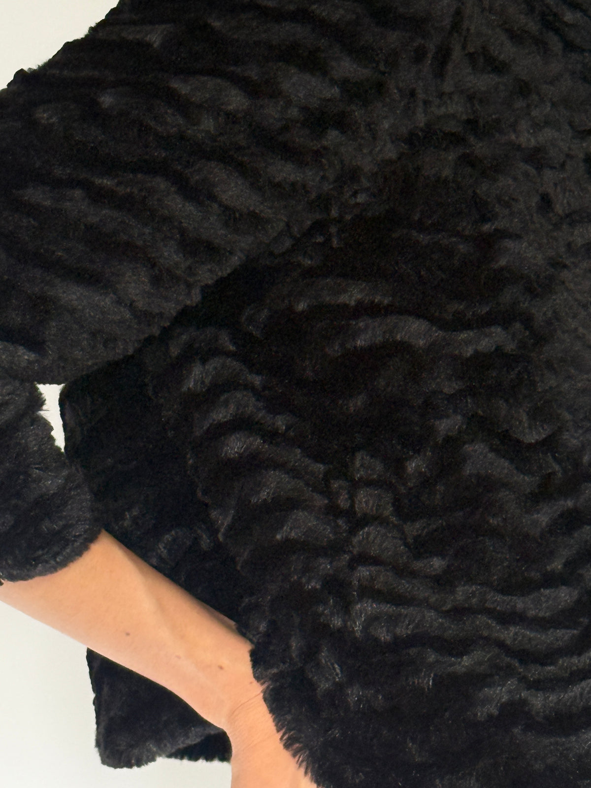 Vintage Cropped Faux Fur Jacket 7584