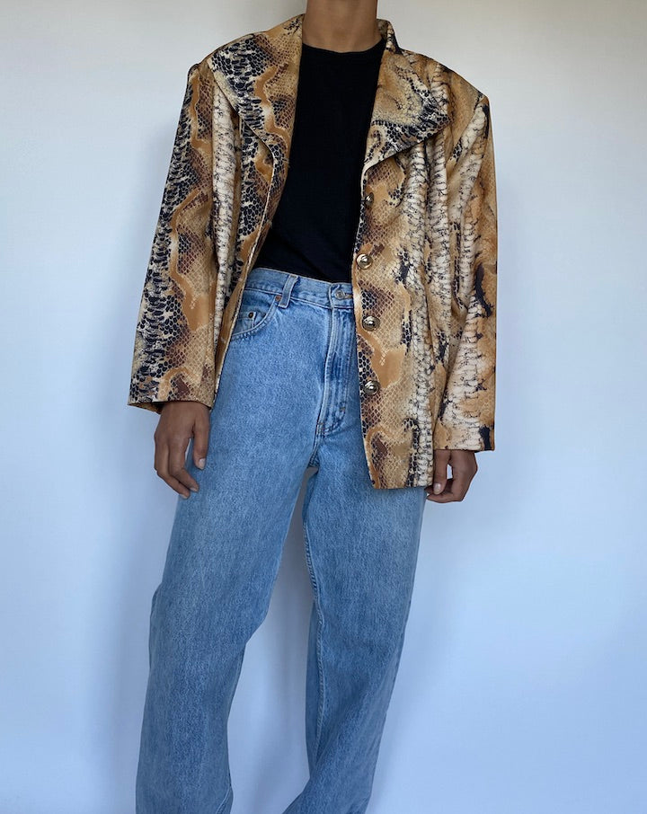 VINTAGE ANIMAL PRINTED JACKET 3042