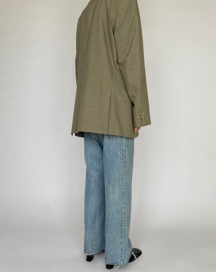 VINTAGE OVERSIZED BEIGE BLAZER 4209